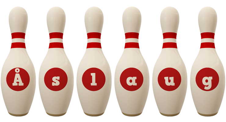 Åslaug bowling-pin logo