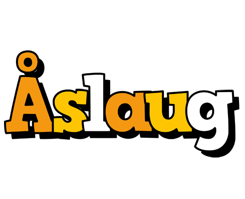 Åslaug cartoon logo