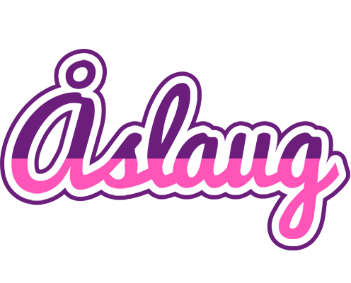 Åslaug cheerful logo