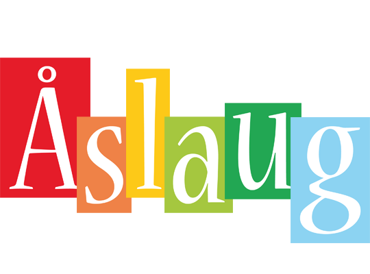 Åslaug colors logo
