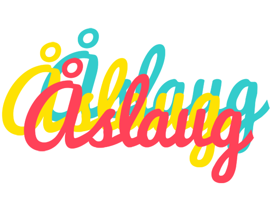 Åslaug disco logo