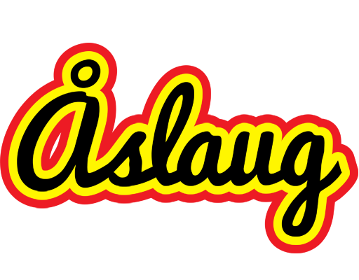 Åslaug flaming logo