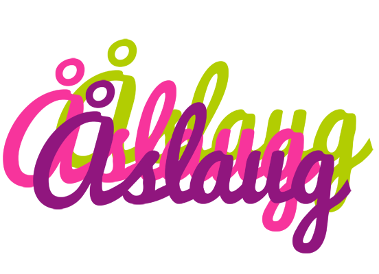 Åslaug flowers logo