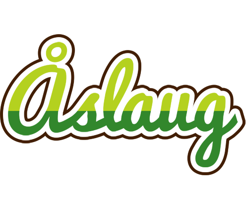 Åslaug golfing logo