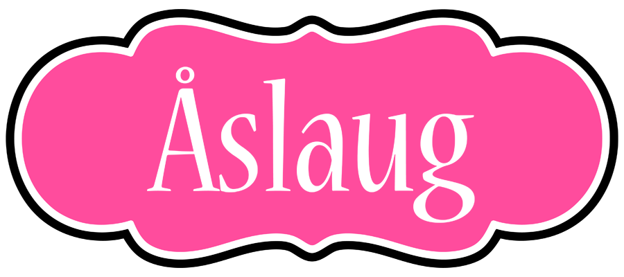 Åslaug invitation logo