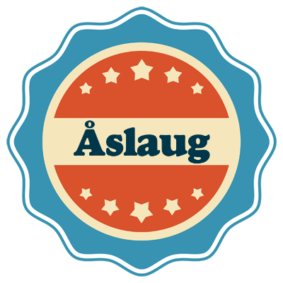 Åslaug labels logo