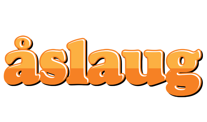 Åslaug orange logo