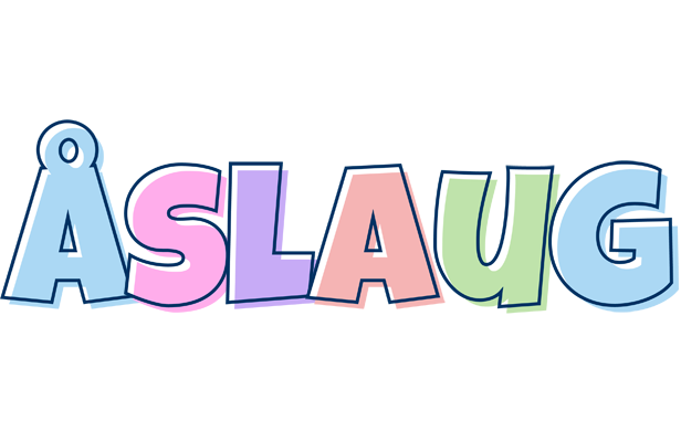 Åslaug pastel logo