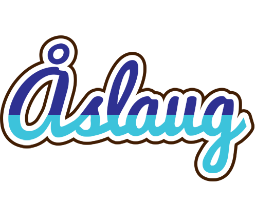 Åslaug raining logo