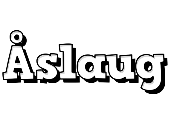 Åslaug snowing logo