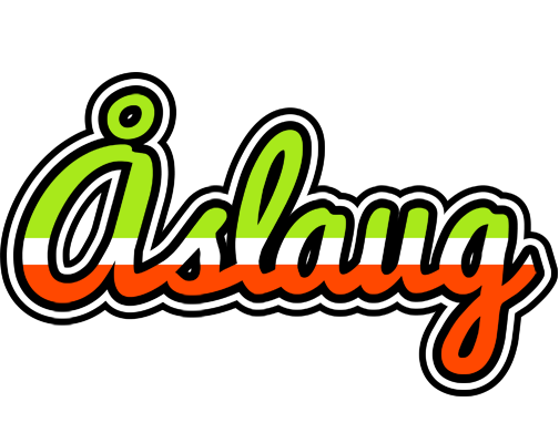 Åslaug superfun logo