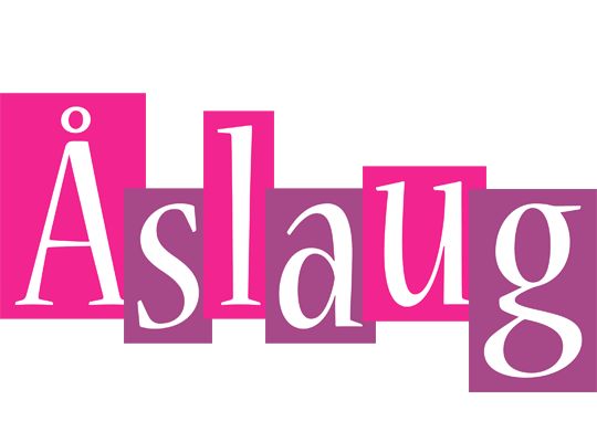 Åslaug whine logo