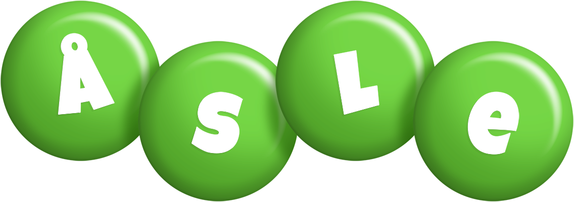 Åsle candy-green logo