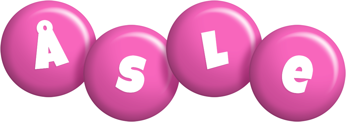 Åsle candy-pink logo