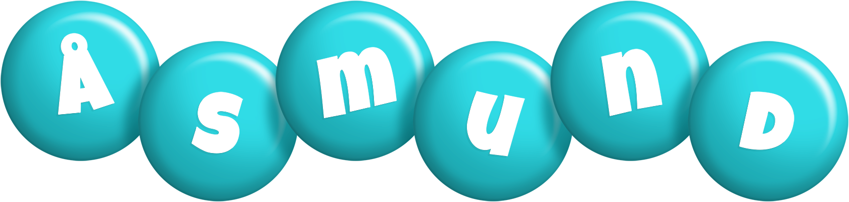 Åsmund candy-azur logo