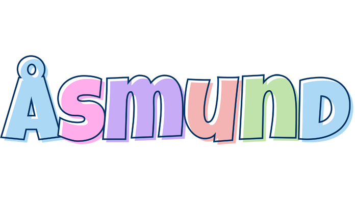 Åsmund pastel logo