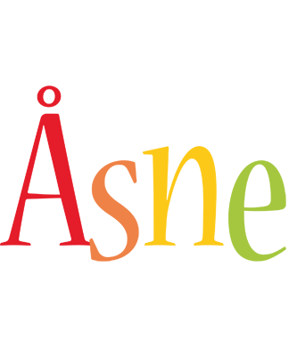 Åsne birthday logo