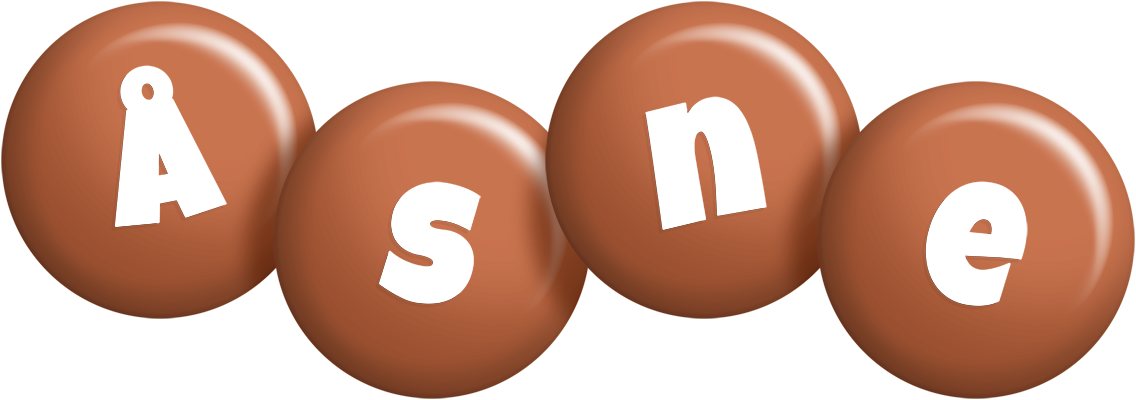 Åsne candy-brown logo