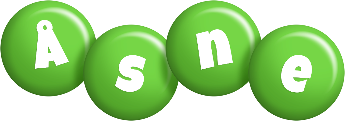 Åsne candy-green logo