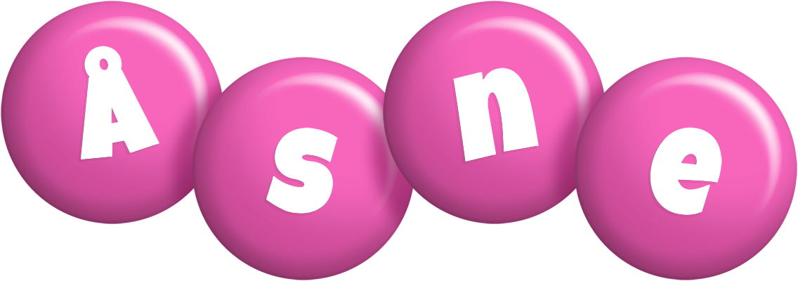 Åsne candy-pink logo