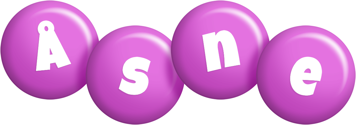 Åsne candy-purple logo