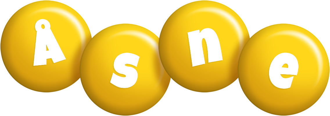 Åsne candy-yellow logo