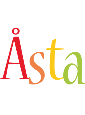 Åsta birthday logo