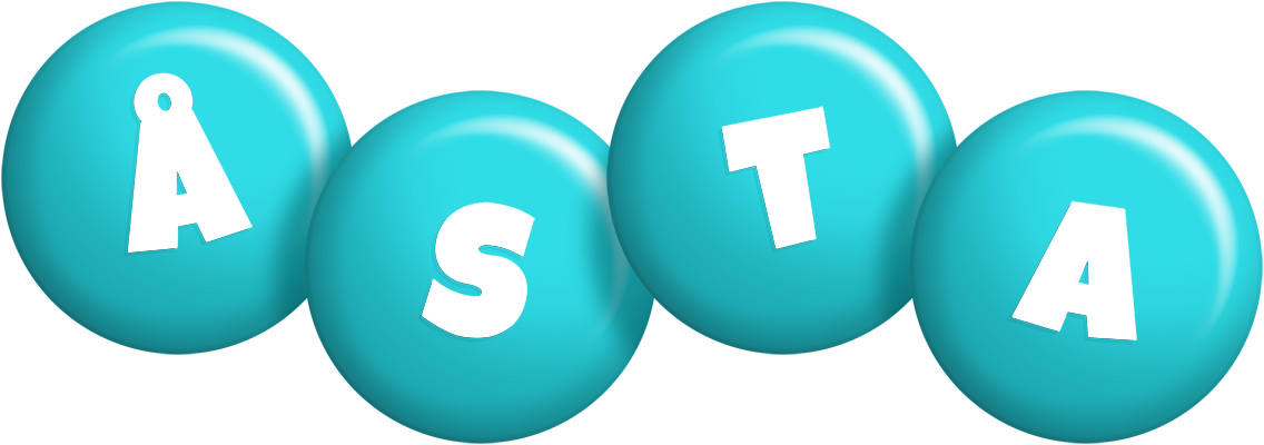 Åsta candy-azur logo