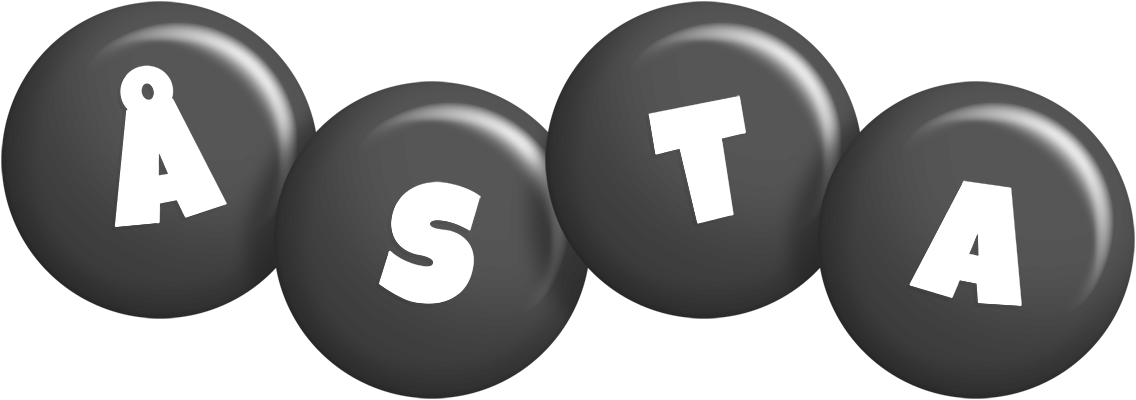 Åsta candy-black logo