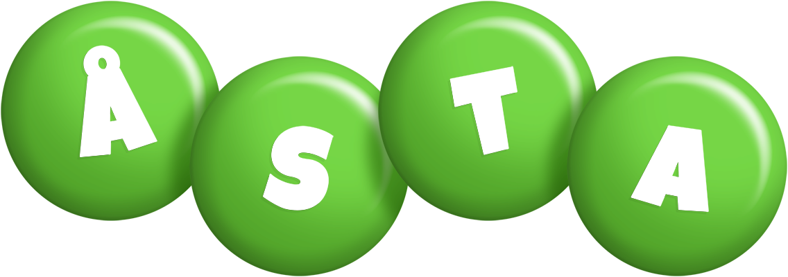 Åsta candy-green logo