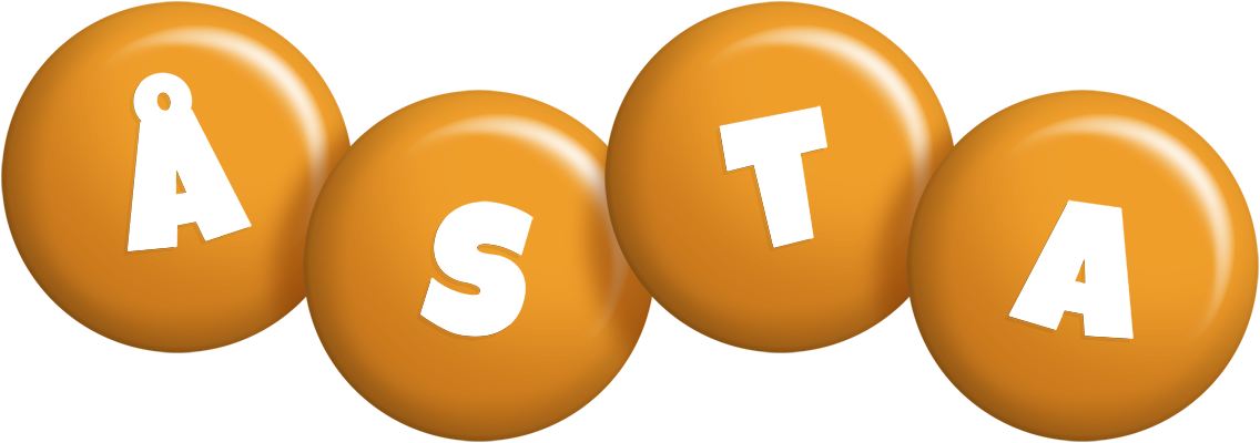 Åsta candy-orange logo