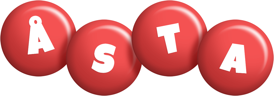 Åsta candy-red logo
