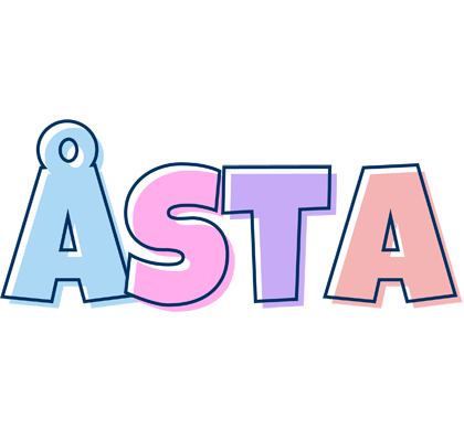 Åsta pastel logo