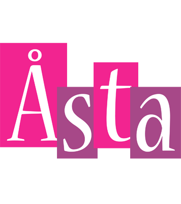 Åsta whine logo