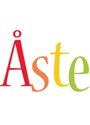 Åste birthday logo