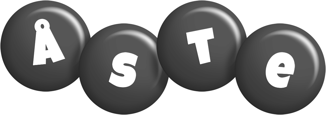 Åste candy-black logo