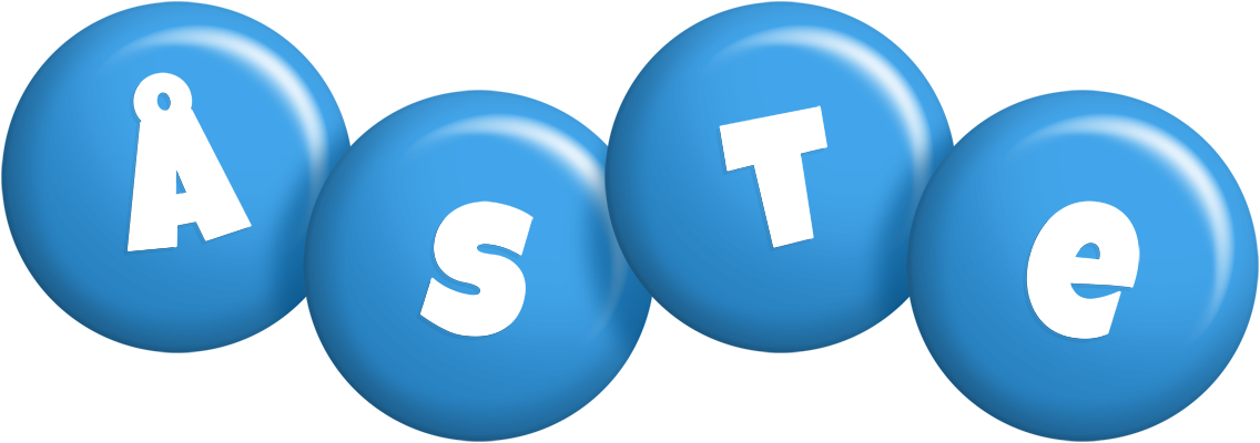 Åste candy-blue logo