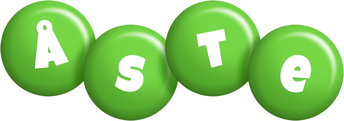 Åste candy-green logo