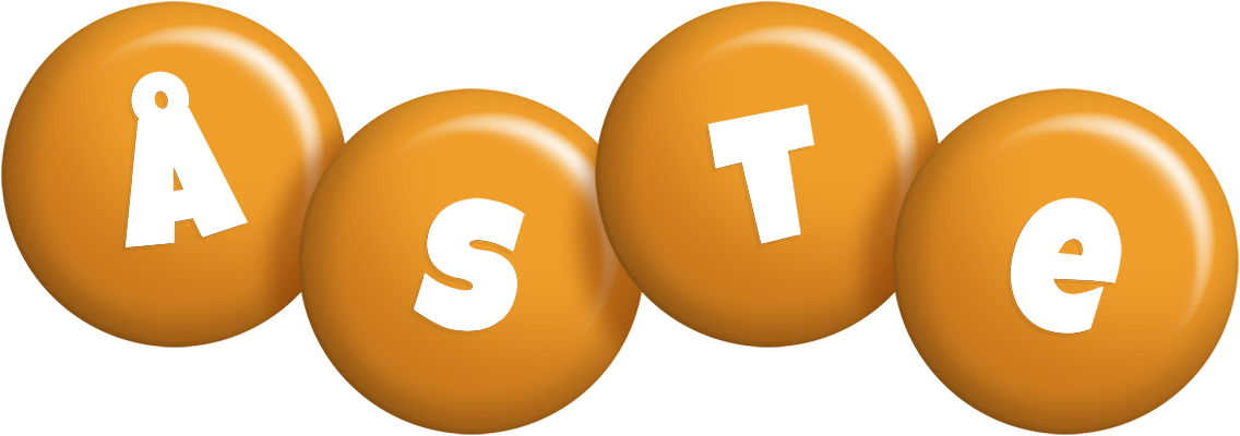 Åste candy-orange logo