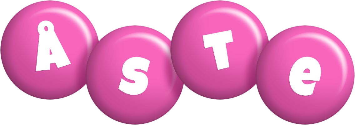 Åste candy-pink logo