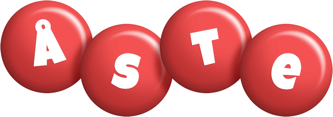 Åste candy-red logo