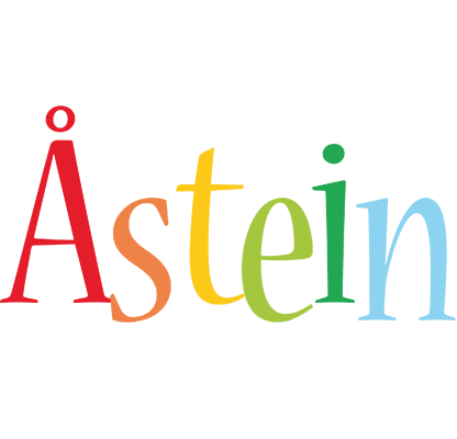 Åstein birthday logo