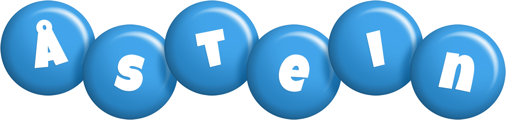 Åstein candy-blue logo