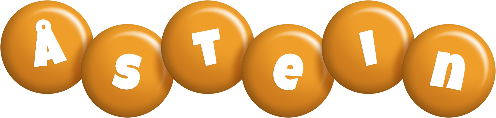 Åstein candy-orange logo