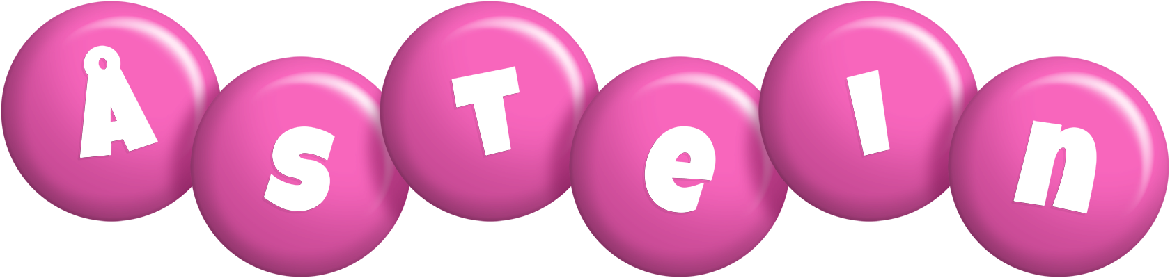 Åstein candy-pink logo
