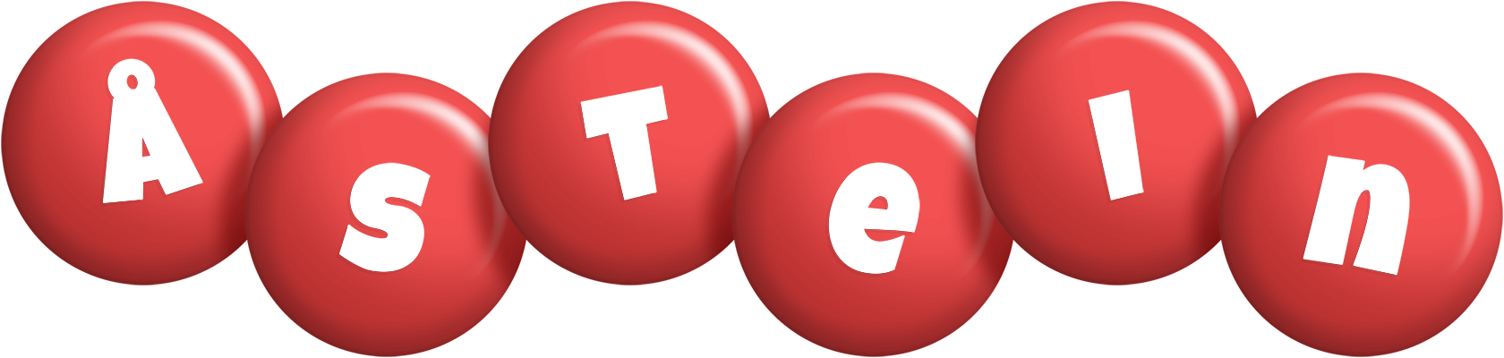 Åstein candy-red logo
