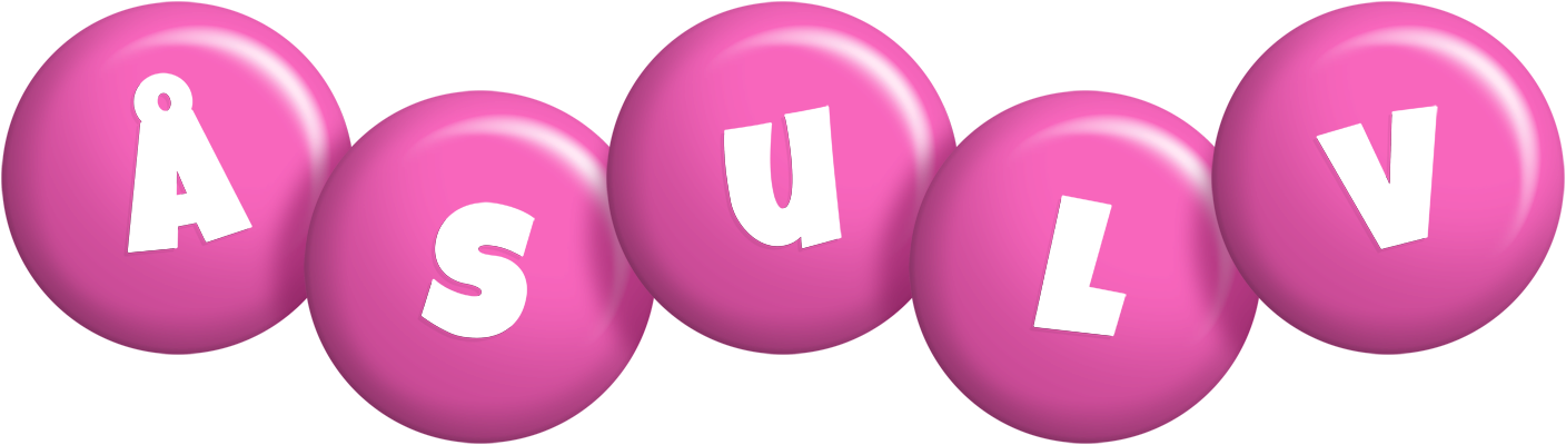 Åsulv candy-pink logo