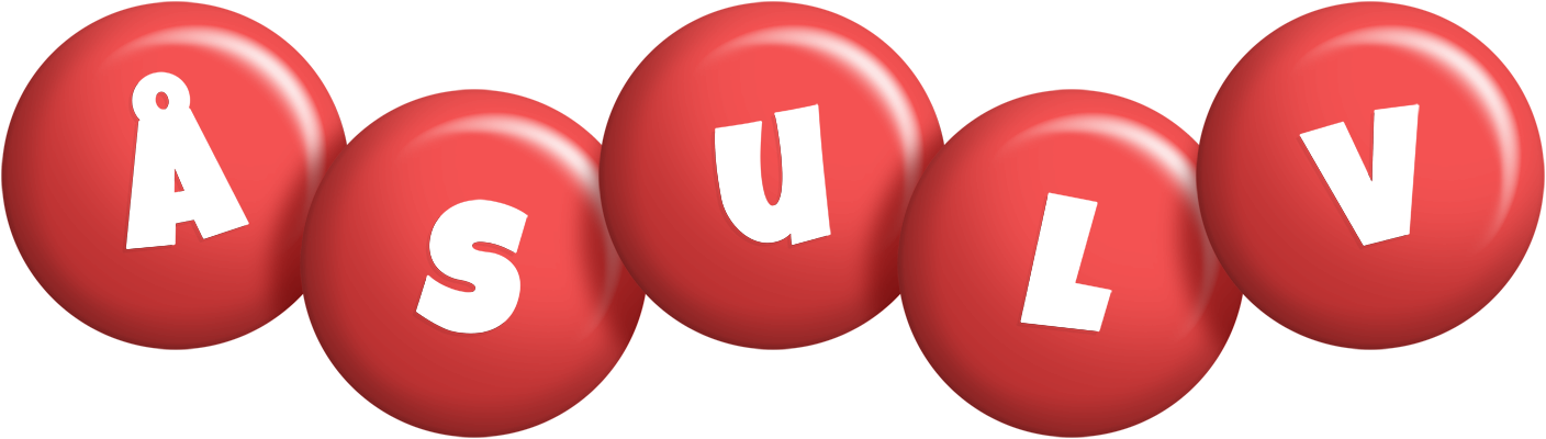 Åsulv candy-red logo