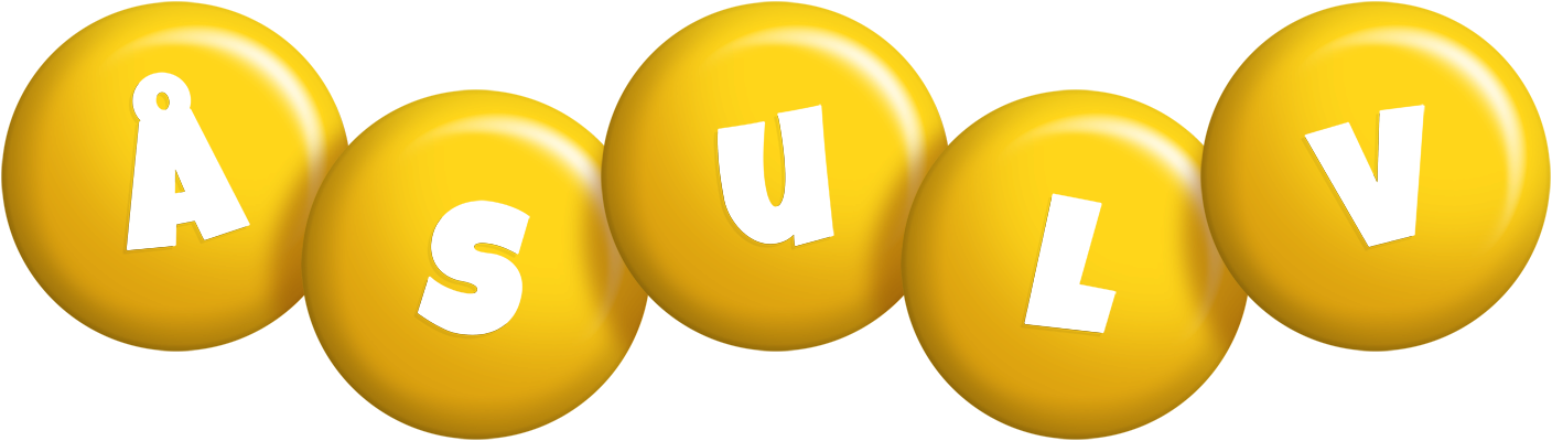 Åsulv candy-yellow logo