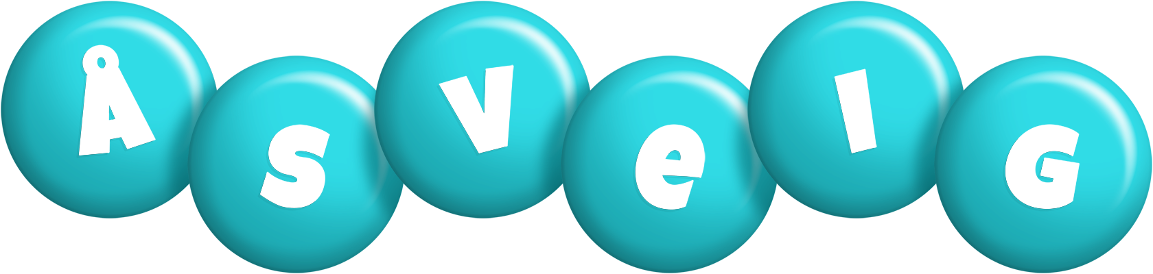 Åsveig candy-azur logo